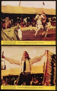 5a255 BUFFALO BILL & THE INDIANS 4 8x10 mini LCs '76 Paul Newman as William F. Cody, Burt Lancaster