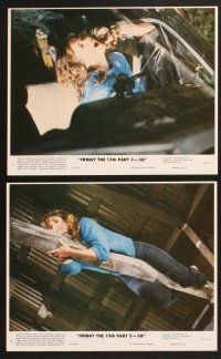 5a189 FRIDAY THE 13th PART 3 - 3D 8 8x10 mini LCs '82 slasher sequel, there is nowhere to hide!