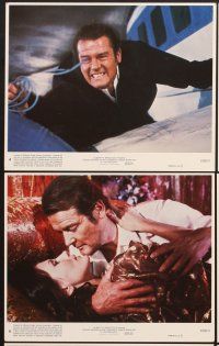 5a206 OCTOPUSSY 8 8x10 mini LCs '83 Roger Moore as James Bond, Maud Adams, sexy Bond girl portrait!