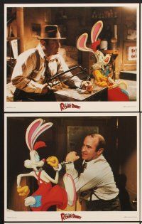 5a216 WHO FRAMED ROGER RABBIT 8 8x10 mini LCs '88 Robert Zemeckis, cool cartoon/live action images!