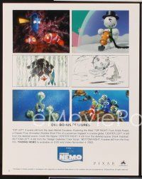5a150 FINDING NEMO video presskit '03 Disney & Pixar animated fish movie, wonderful cartoon images!