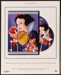 5a140 SNOW WHITE & THE SEVEN DWARFS video presskit R01 Walt Disney animated cartoon fantasy classic!