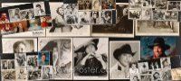 5b001 LOT OF 50 SIGNED STILLS '70s-90s many different stars from all eras!