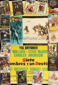 5b027 LOT OF 41 FOLDED ARGENTINEAN POSTERS '37 - '92 Magnificent Seven, E.T., Bruce Lee & more!