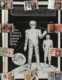 5b036 LOT OF 10 CINEFANTASTIQUE MAGAZINES '88-91 in a printed binder from the company!