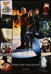 5b063 LOT OF 38 UNFOLDED DOUBLE-SIDED ONE-SHEETS '00s Fantastic Four, Cinderella Man & more!
