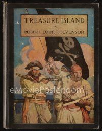 5b194 TREASURE ISLAND facsimile edition hardcover book '39 Robert Louis Stevenson, art by N.C. Wyeth
