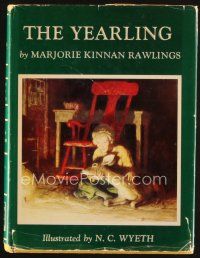 5b195 YEARLING facsimile edition hardcover book '60 Marjorie Kinnan Rawlings, art by NC Wyeth!