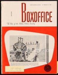 5b100 BOX OFFICE exhibitor magazine February 13, 1967 The War Wagon, The Endless Summer!