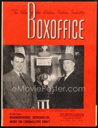 5b097 BOX OFFICE exhibitor magazine March 28, 1953 tons of 3-D articles and ads!