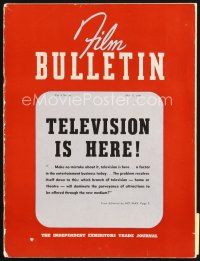5b073 FILM BULLETIN exhibitor magazine May 17, 1941 Bringing Up Baby, TELEVISION is here!