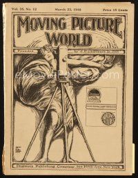 5b083 MOVING PICTURE WORLD exhibitor magazine Mar 23, 1918 Douglas Fairbanks, Mutt & Jeff cartoon!