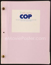 5b305 KINDERGARTEN COP revised script April 24, 1990, screenplay by Timothy Harris & Weingrod!