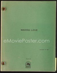 5b307 MAKING LOVE script January 16, 1981, screenplay by Barry Sandler!