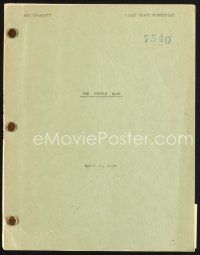 5b314 PURPLE MASK first draft script April 13, 1954, screenplay by Oscar Brodney!