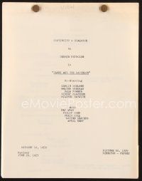 5b320 TAMMY & THE BACHELOR revised continuity & dialogue script Oct 10, 1956, screenplay by Brodney