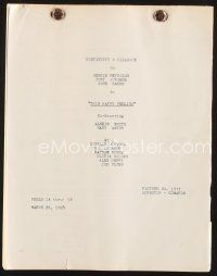5b321 THIS HAPPY FEELING revised continuity & dialogue script March 26, 1958, by Blake Edwards!
