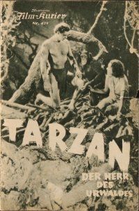 5b197 TARZAN THE APE MAN Austrian program '33 Johnny Weismuller, Maureen O'Sullivan, different!