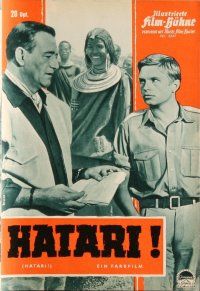 5b220 HATARI German program '62 Howard Hawks, John Wayne & Elsa Martinelli in Africa, different!