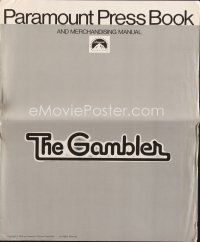5b359 GAMBLER pressbook '74 James Caan is a degenerate gambler who owes the mob $44,000!