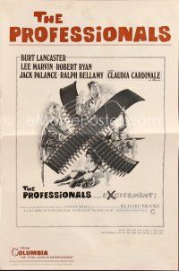 5b408 PROFESSIONALS pressbook '66 Burt Lancaster, Lee Marvin & sexy Claudia Cardinale!