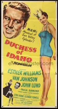 5c573 DUCHESS OF IDAHO 3sh '50 full-length sexy Esther Williams wearing swimsuit & crown!