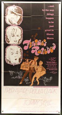 5c576 FINIAN'S RAINBOW 3sh '68 Fred Astaire, Petula Clark, directed by Francis Ford Coppola!