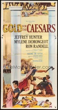 5c596 GOLD FOR THE CAESARS 3sh '64 Jeffrey Hunter, Mylene Demongeot, Oro Per I Cesari