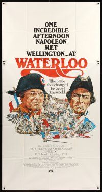 5c711 WATERLOO 3sh '70 great artwork of Rod Steiger as Napoleon Bonaparte!