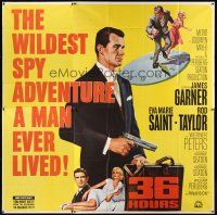 5c129 36 HOURS 6sh '65 James Garner with gun, sexy Eva Marie Saint, Rod Taylor