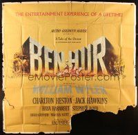 5c137 BEN-HUR 6sh '60 Charlton Heston, William Wyler classic religious epic, cool chariot art!