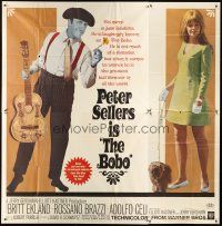 5c142 BOBO 6sh '67 wacky image of blue matador Peter Sellers & sexy Britt Ekland!