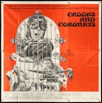 5c156 CROOKS & CORONETS int'l 6sh '69 Telly Savalas could get $5,000,000 for this caper!