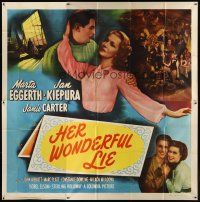 5c177 HER WONDERFUL LIE 6sh '49 Marta Eggerth, based on Puccini's La Boheme!