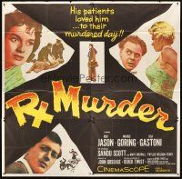 5c205 Rx MURDER 6sh '58 crazy doctor's patients loved him ...to their murdered day!
