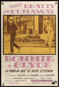 5c378 BONNIE & CLYDE Argentinean '67 crime duo Warren Beatty & Faye Dunaway!