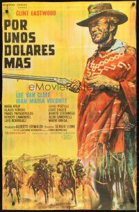 5c413 FOR A FEW DOLLARS MORE Argentinean '65 Leone's Per qualche dollaro in piu, Clint Eastwood!
