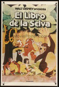 5c434 JUNGLE BOOK Argentinean R70s Walt Disney cartoon classic, great image of all characters!