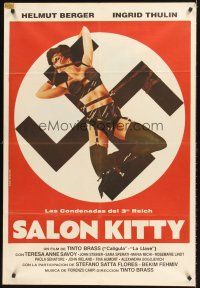 5c455 MADAM KITTY Argentinean '76 x-rated, wild different art of bound girl on Nazi swastika!
