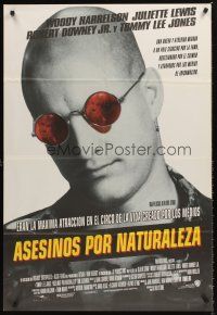 5c467 NATURAL BORN KILLERS Argentinean '94 Oliver Stone, best close up of Woody Harrelson!