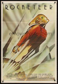 5c493 ROCKETEER Argentinean '91 Disney, really cool art of Bill Campbell in full costume!