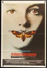 5c503 SILENCE OF THE LAMBS Argentinean '90 great image of Jodie Foster with moth over mouth!