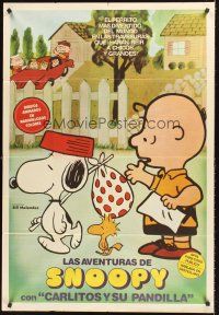 5c504 SNOOPY COME HOME/RACE FOR YOUR LIFE CHARLIE BROWN Argentinean '70s Peanuts, Snoopy & Woodstock