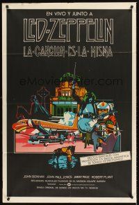 5c506 SONG REMAINS THE SAME Argentinean '76 Led Zeppelin, really cool rock & roll montage art!