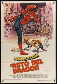 5c508 SPIDER-MAN: THE DRAGON'S CHALLENGE Argentinean '80 art of Nick Hammond as Spidey!