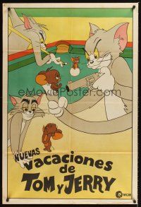 5c529 TOM & JERRY Argentinean '70s wacky violent art of most famous cat & mouse!