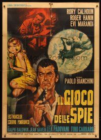 5c312 OUR MEN IN BAGHDAD Italian 1p '66 Paolo Bianchini's Il gioco delle spie, spy Rory Calhoun!