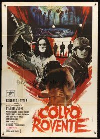 5c339 SYNDICATE: A DEATH IN THE FAMILY Italian 1p '70 Piero Zuffi's Colpo Rovente, wild montage!