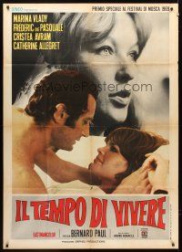 5c345 TIME TO LIVE Italian 1p '69 Le temps de vivre, Bernard Paul & sexy Marina Vlady!
