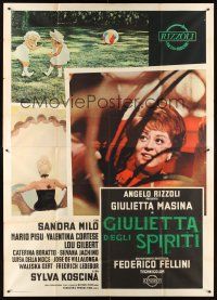 5c095 JULIET OF THE SPIRITS Italian 2p '65 Federico Fellini's Giulietta degli Spiriti, Masina